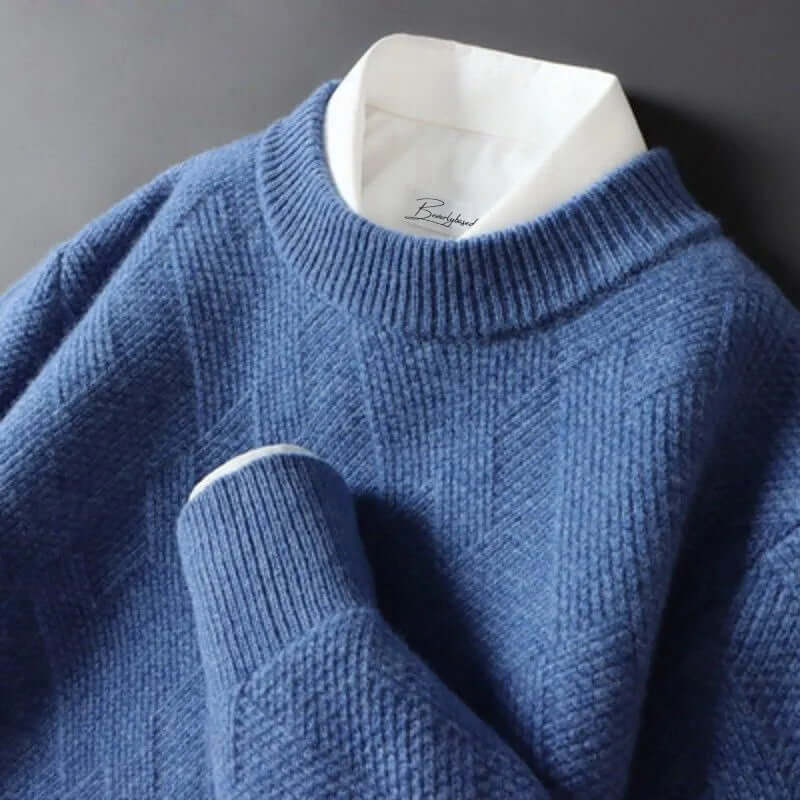 Men's Cashmere Blend Luxury Knitted Sweater
