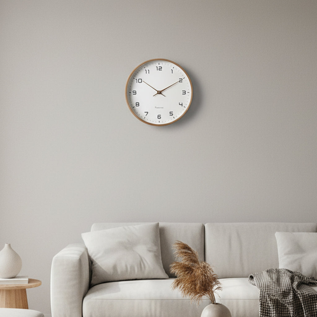 Scandinavian Minimalist Wooden Wall Clock