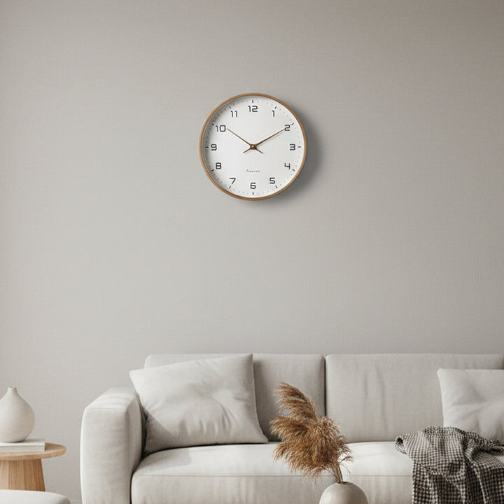Scandinavian Minimalist Wooden Wall Clock