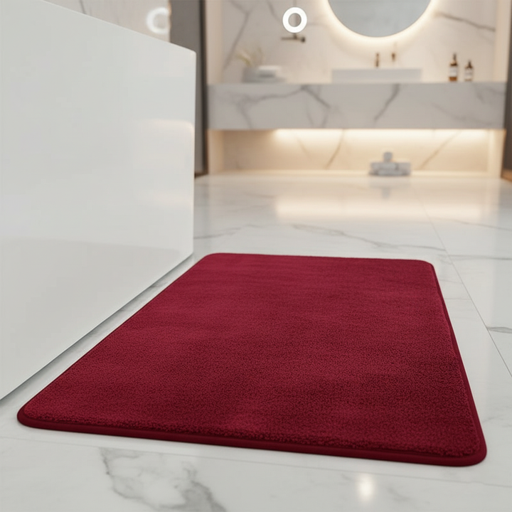 Luxurious Velvet Anti-Slip Bath Mat with Memory Foam