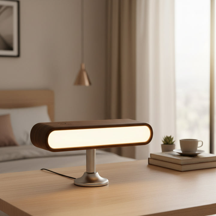 Rechargeable 360° Rotatable Wooden LED Wall Light