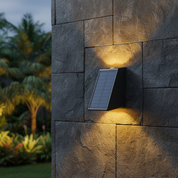 Luciena Outdoor Solar Wall Light Up and Down – Eco-Friendly Exterior Lighting
