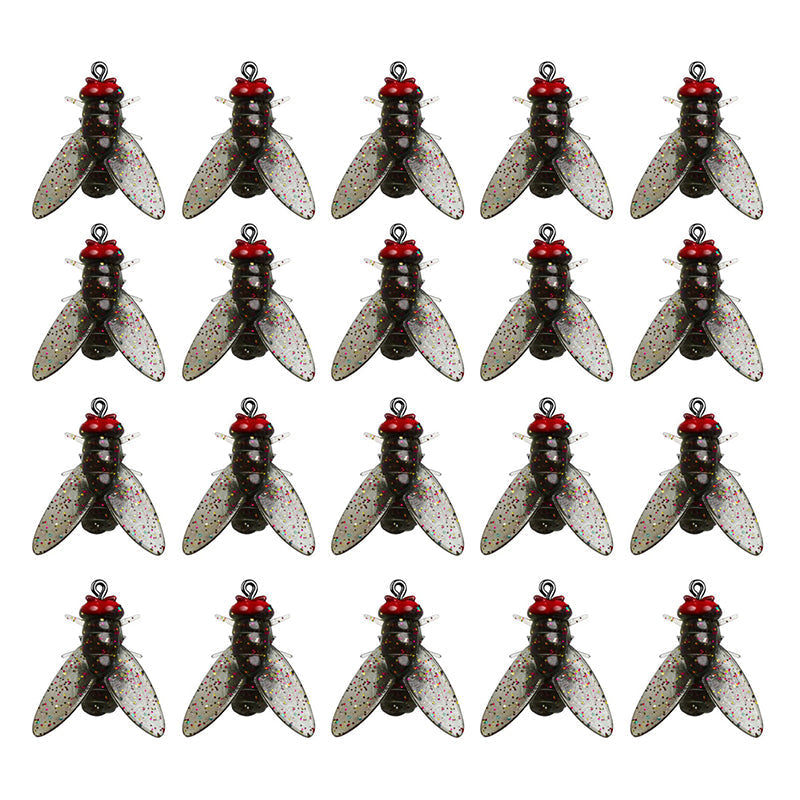 Durable Bionic Fly Fishing Lures, 20-pack, a reliable fishing accessory for all skill levels