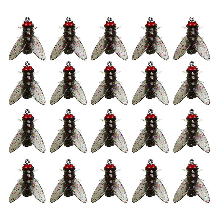 Innovative Bionic Fly Lures, 20 pcs, mimic natural prey for ultimate fishing success