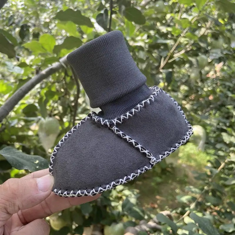 Unisex Kids' Warm Fleece Lined Baby Sock Shoes