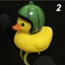 Fun Duck Bike Bell with LED Light & Helmet
