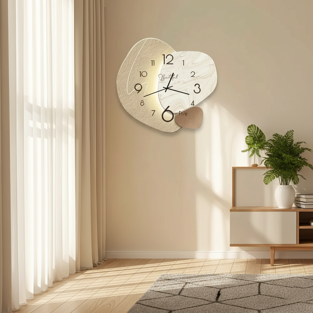 Luxury LED Wall Clock for Modern Interiors
