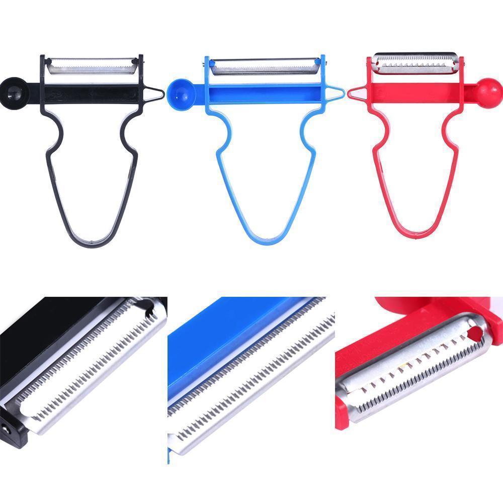 Compact and efficient 3-in-1 peeler set, a must-have kitchen utensil for vegetables and fruits