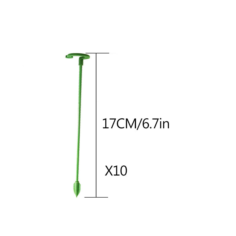 Product image of green garden stakes designed for robust plant and flower support systems
