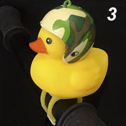 Fun Duck Bike Bell with LED Light & Helmet