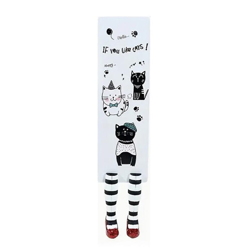 Funny 3D bookmark depicting a witch's legs, an excellent present for avid readers and Halloween fans