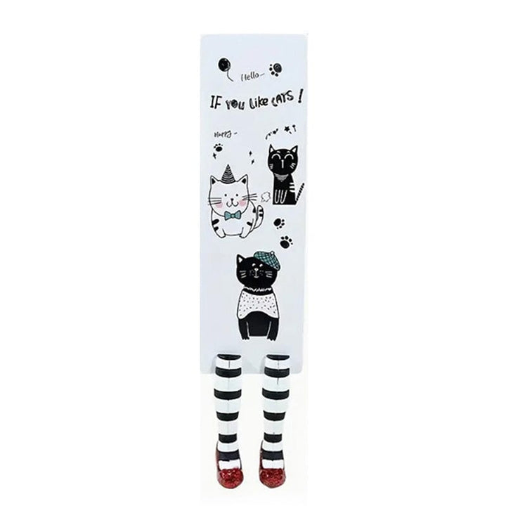 Funny 3D bookmark depicting a witch's legs, an excellent present for avid readers and Halloween fans