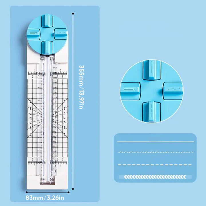 Portable paper cutter, perfect for on-the-go scrapbooking and craft supply needs