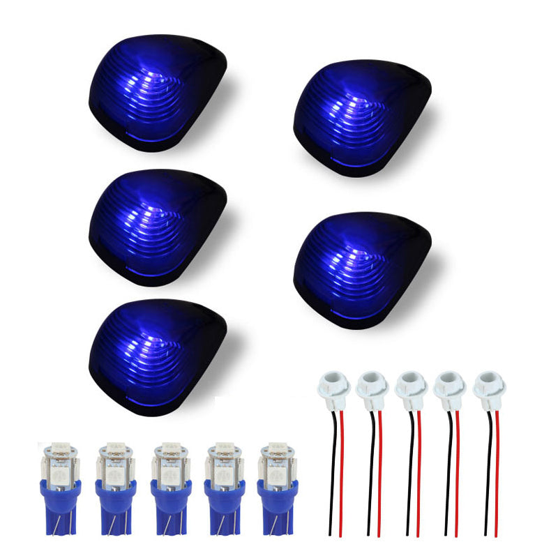 Essential 5-pack universal waterproof LED truck cab roof lights for all weather driving