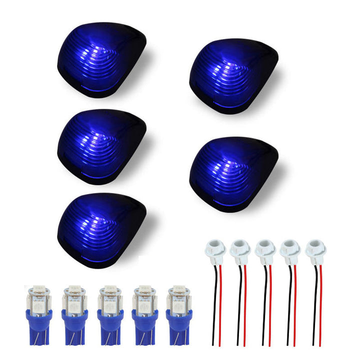 Essential 5-pack universal waterproof LED truck cab roof lights for all weather driving