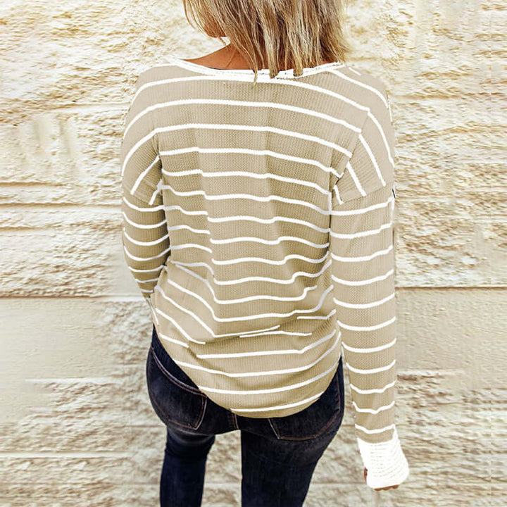 Women's Striped Long Sleeve Shirt