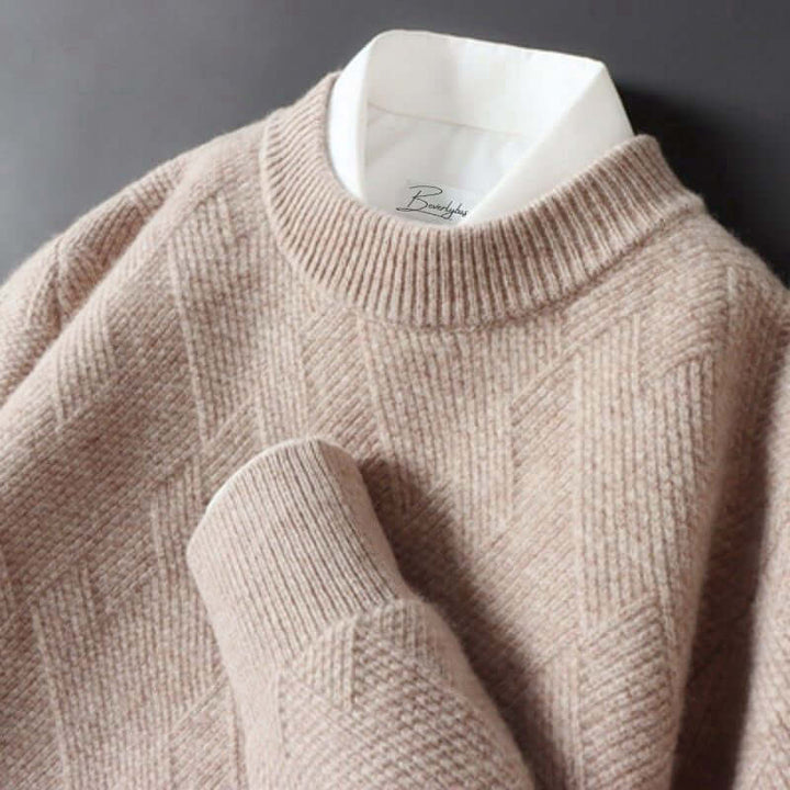 Men's Cashmere Blend Luxury Knitted Sweater