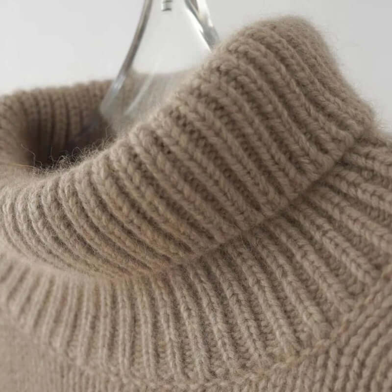 Women's Soft Knitted Pullover Jumper - Beige, Grey, White