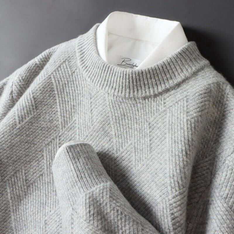 Men's Cashmere Blend Luxury Knitted Sweater