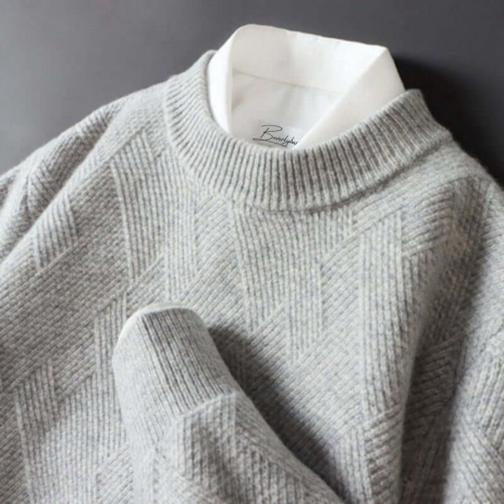 Men's Cashmere Blend Luxury Knitted Sweater