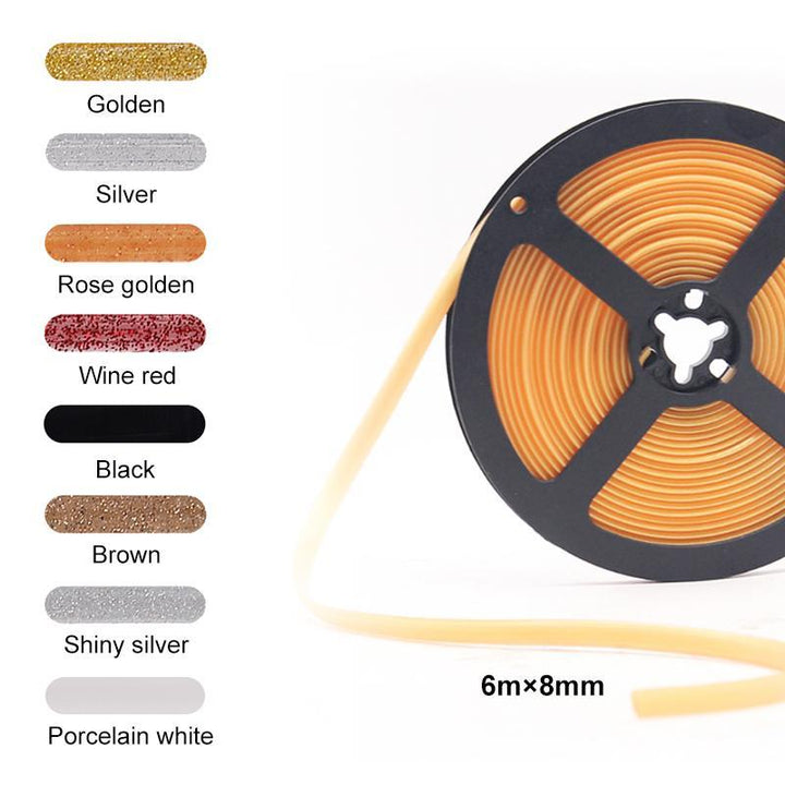 Self-adhesive gap tape for ceramic tiles, 6M roll, ideal for kitchen & bathroom decor