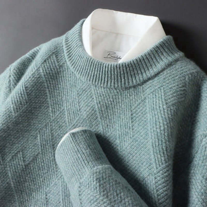 Men's Cashmere Blend Luxury Knitted Sweater