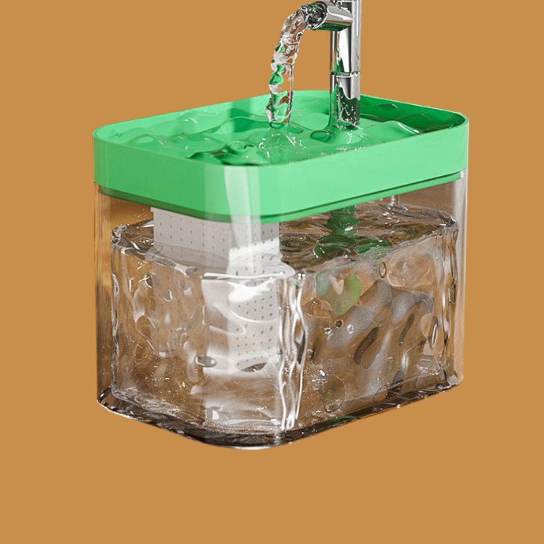 "Elegant pet water fountain with automatic circulation and eco-friendly design for fresh, filtered pet hydration at home."