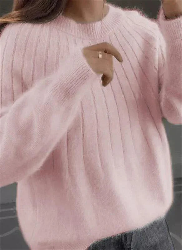 "Luxurious men's cashmere sweater perfect for fall and winter, shown in elegant blue with a plush, soft texture."