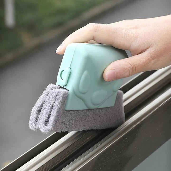 Magic Window Groove Cleaning Brush with soft bristles and ergonomic handle for efficient cleaning of tight corners and groove