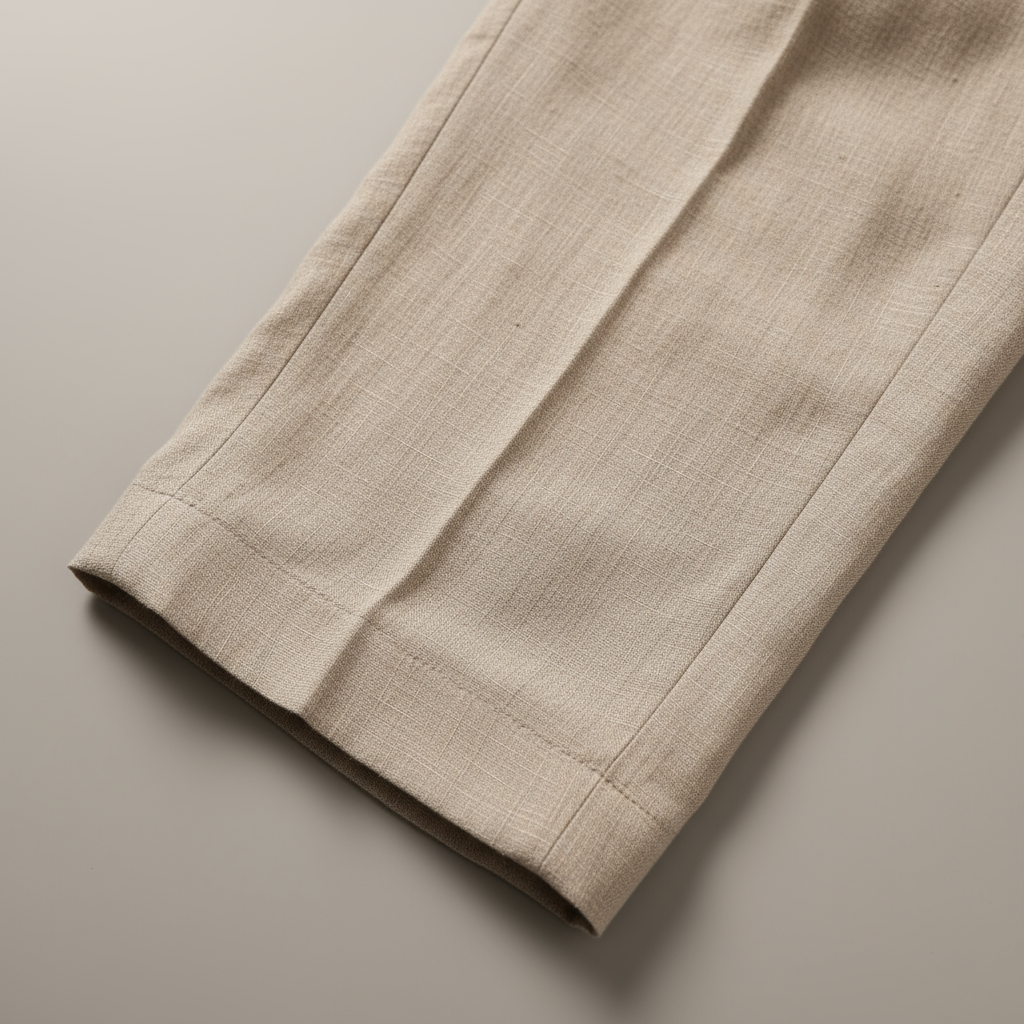 "Men's vintage loose fit linen trousers, relaxed fit, breathable, versatile colors, suitable for casual and semi-formal wear.
