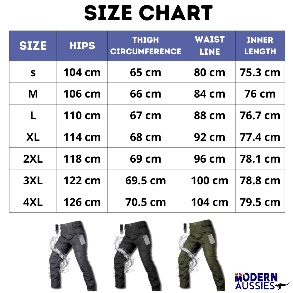 Men's waterproof fleece-lined tactical trousers with ten pockets, reinforced knees, shown outdoors for extreme weather use.
