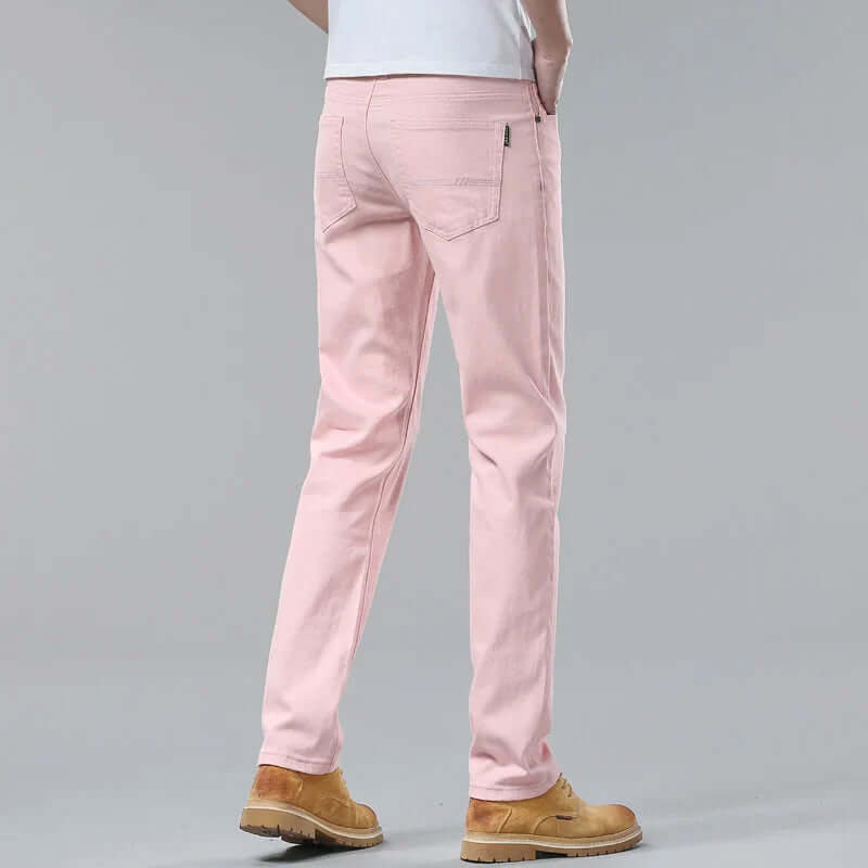 Slim-Fit Stretch Denim Pants for Men