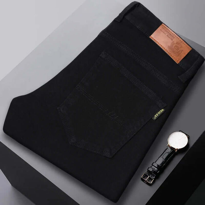 Slim-Fit Stretch Denim Pants for Men