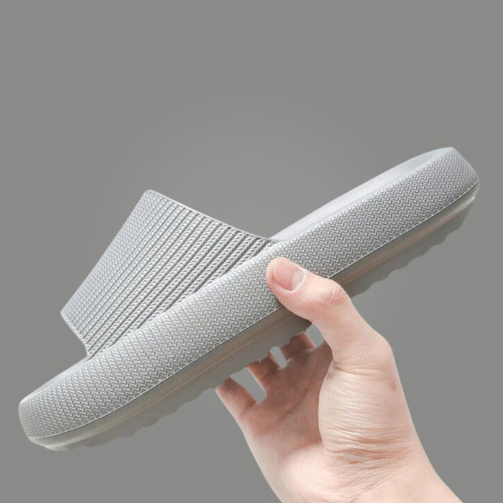 Unisex EVA Cloud Cushion Slides in multiple colors like Black, Blue, Green, offer ultimate comfort and non-slip support.