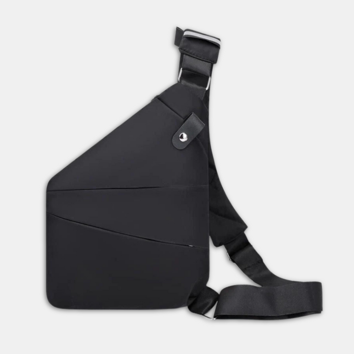Unisex anti-theft crossbody bag with hidden pockets, ergonomic design, secure zipper, and water-resistant fabric, perfect for