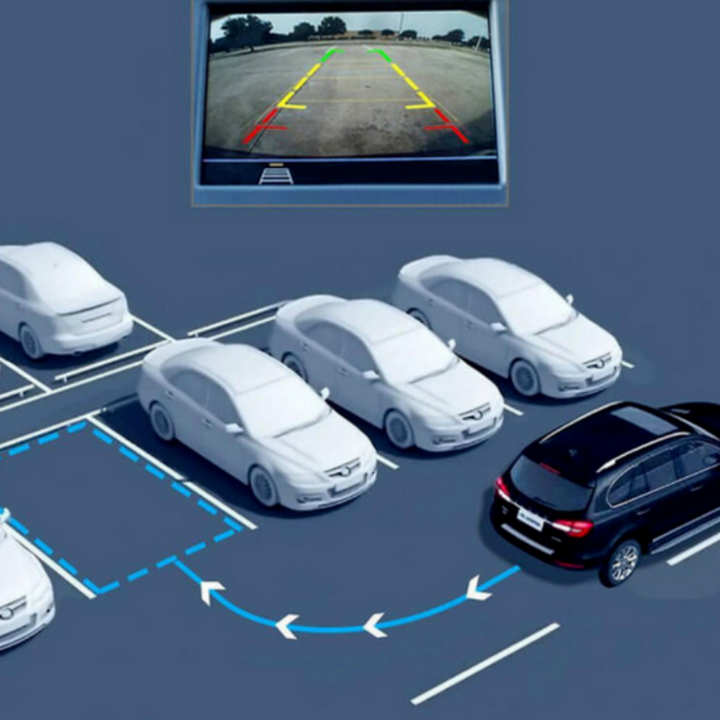 "Wireless waterproof reverse hitch camera, wide-angle lens, durable design, ideal for caravans, high-resolution image."