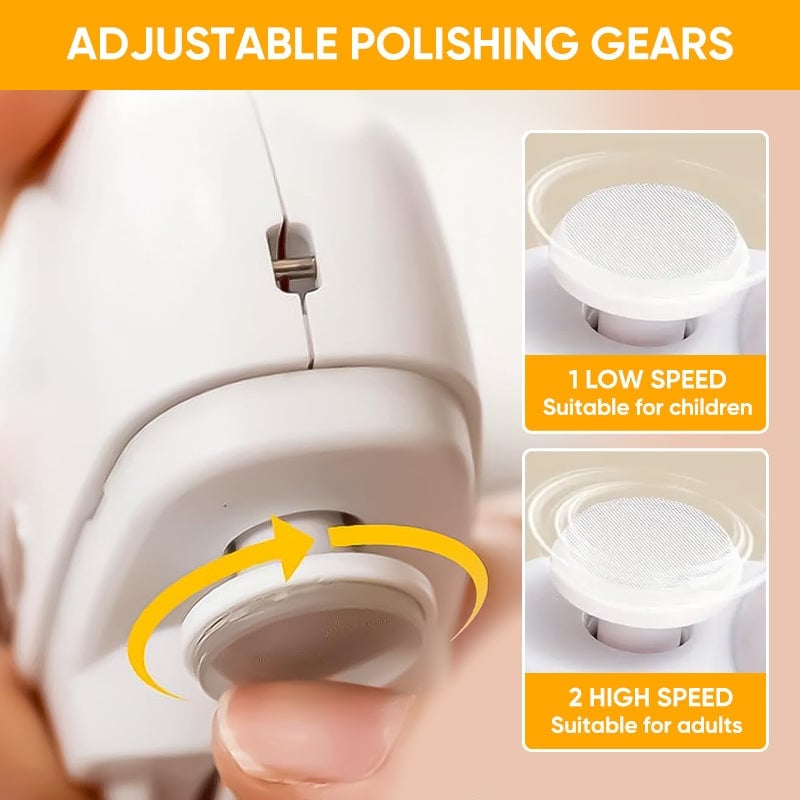 Electric nail clippers with safety lock, an indispensable tool for new parents' baby care kit