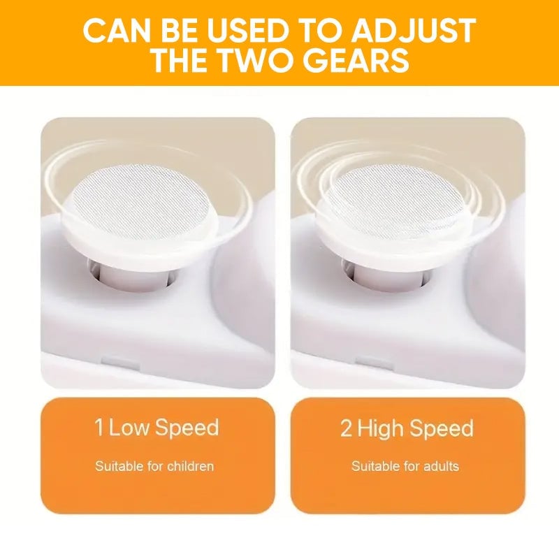 Two-speed electric nail trimmer, offering versatility for both delicate baby nails and adult nails