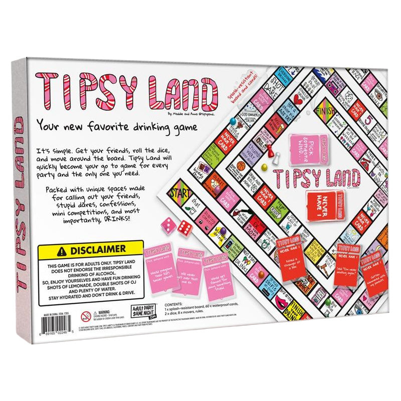 Detail of a specific card from the Adult Party Drinking Game, revealing a humorous challenge.