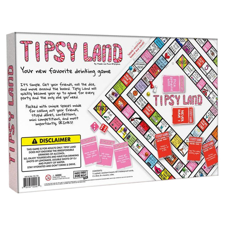 Detail of a specific card from the Adult Party Drinking Game, revealing a humorous challenge.