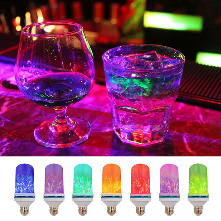 Ambient Flame Effect LED Bulb, gravity-sensing, realistic fire for decorative accent lighting