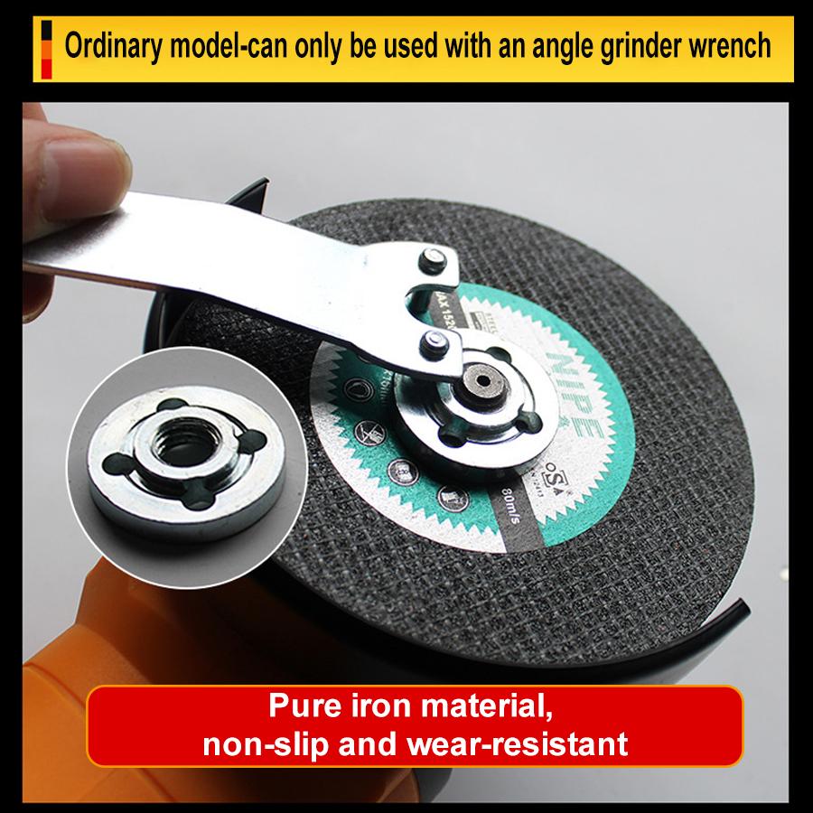 Grinding tool accessory: Universal quick nut for angle grinders, ensuring secure and fast disk swaps