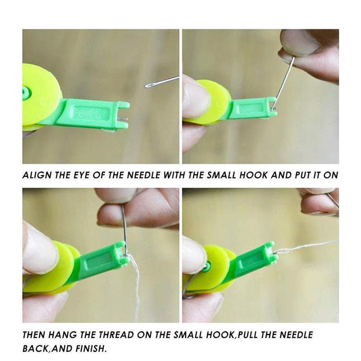 Ergonomic automatic needle threader, providing comfort and ease for all your sewing and DIY projects.