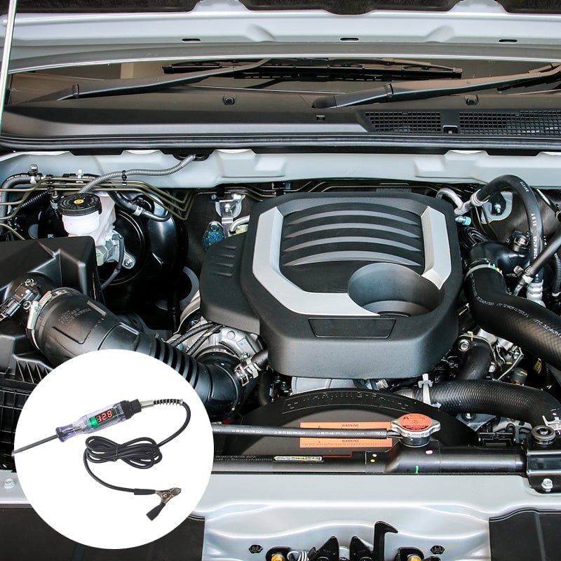 Ergonomic automotive circuit test pen for comfortable grip during electrical diagnostic work