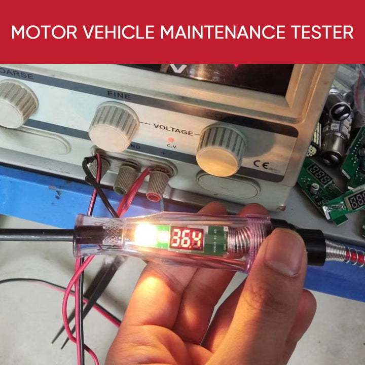 Circuit tester pen with sharp probe for automotive electrical systems, car and truck accessory