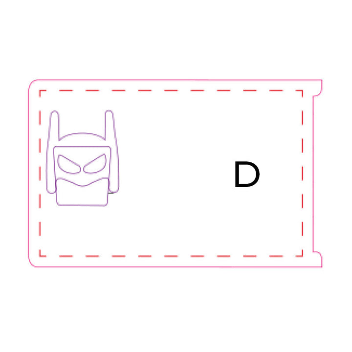 Unisex debit card skin with an abstract superhero pattern, a modern and protective card accessory.