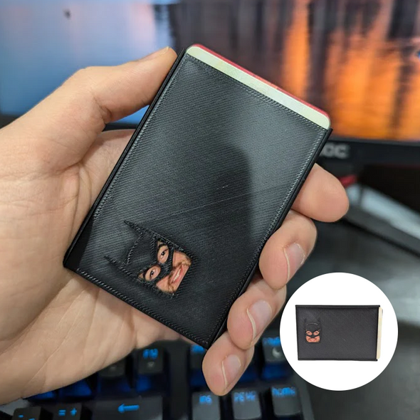 Single debit card cover with a witty saying, a funny card sticker and a practical card protector.