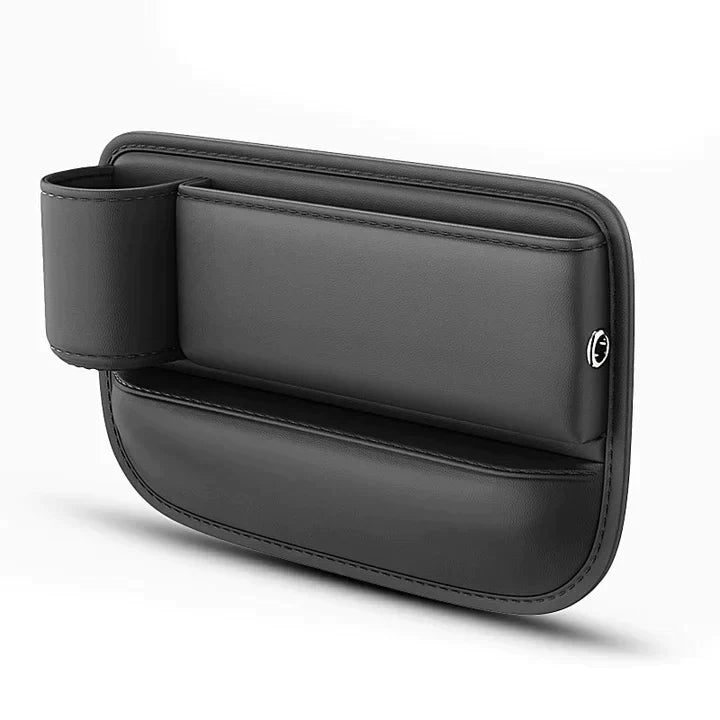 Close-up of the charging port on a car seat gap organizer, ready for use