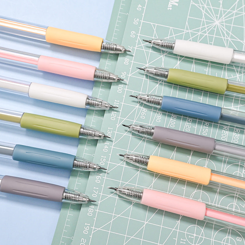 Close-up of a cartoon bear utility knife, sharp blade for paper, safe for student craft use