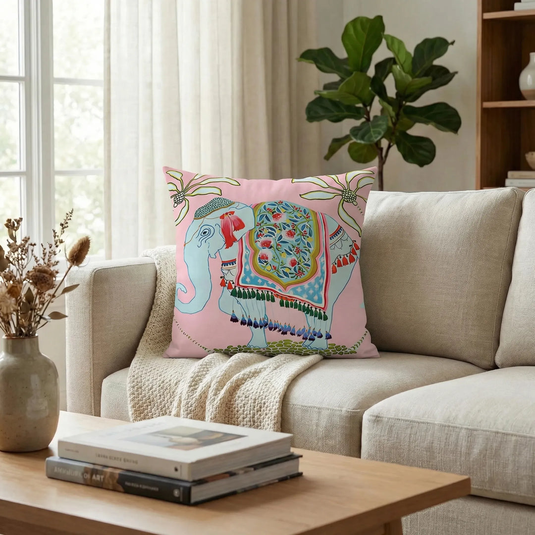 Cozy patterned throw pillow cover. Chic decorative cushion for a stylish and inviting home.